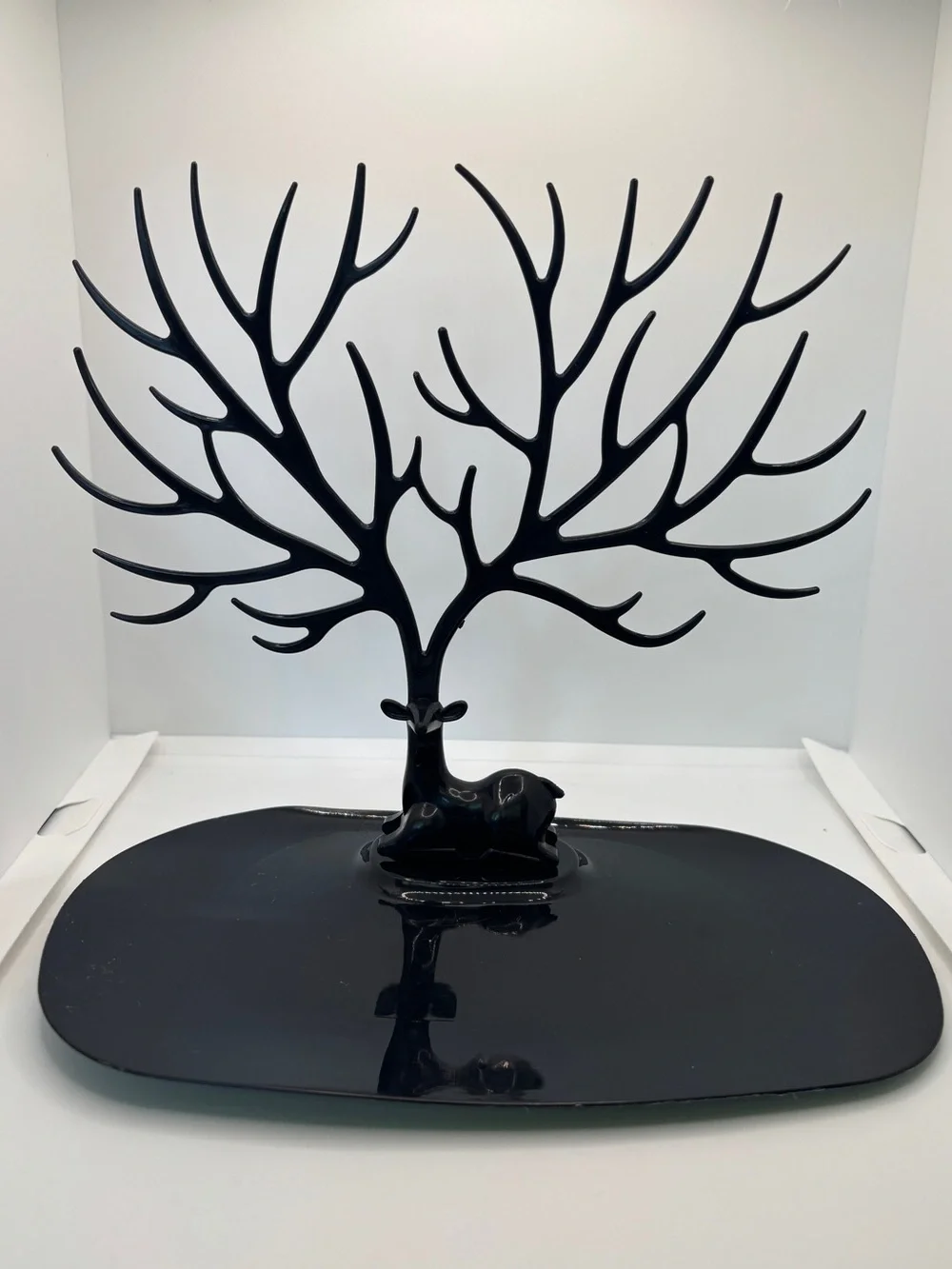 Black Deer Jewelry Tree Stand Nature Animal home decor organizer